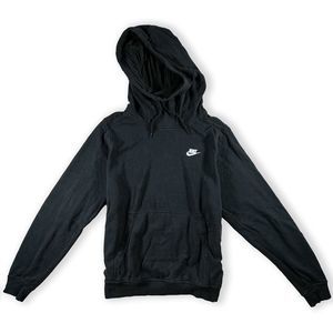Nike Women's Activewear Hoodie Medium Black Swoosh High Neck